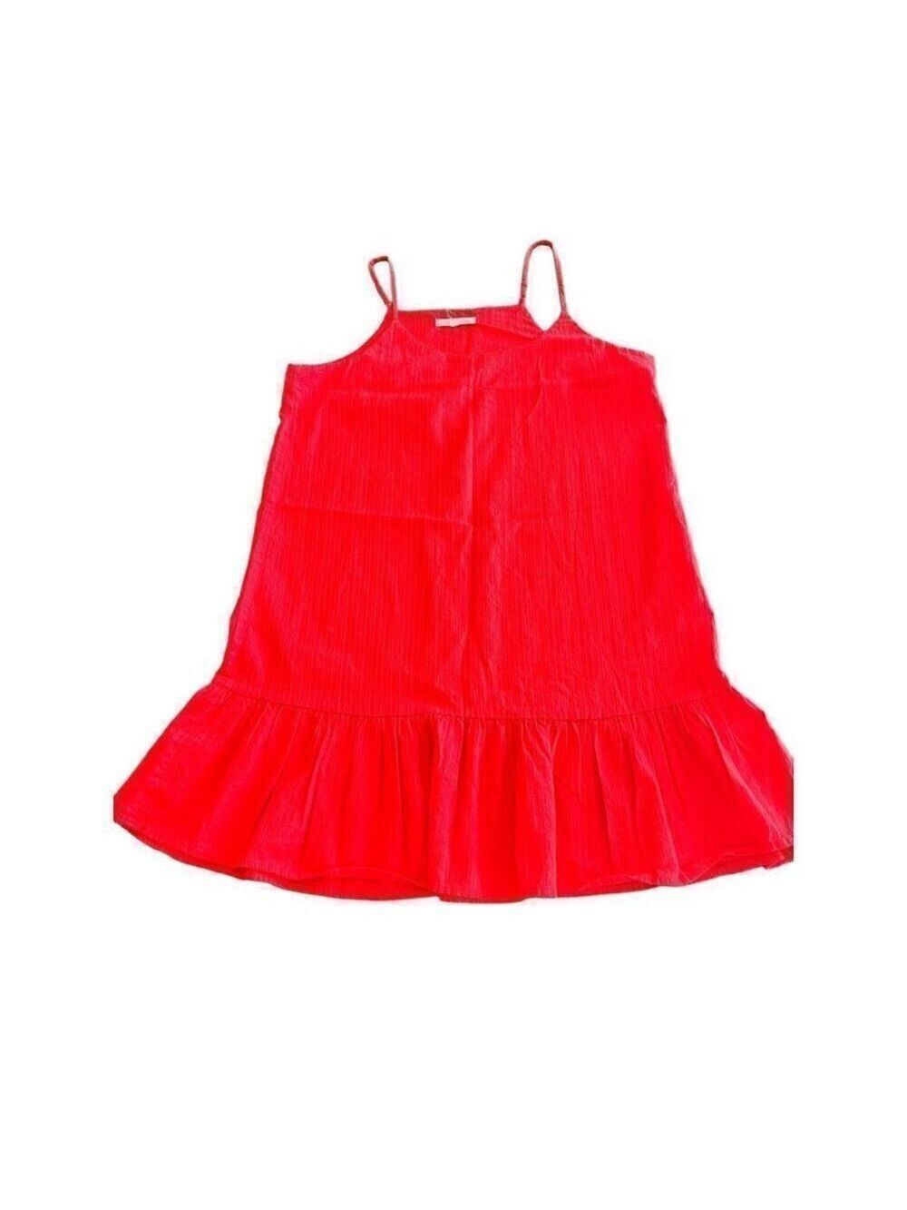 Copper Key Coral Ruffle Hem Dress size M